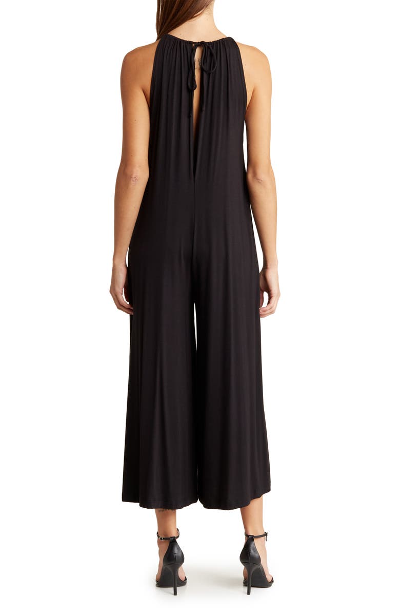 GO COUTURE Wide Leg Jumpsuit, Alternate, color, Black