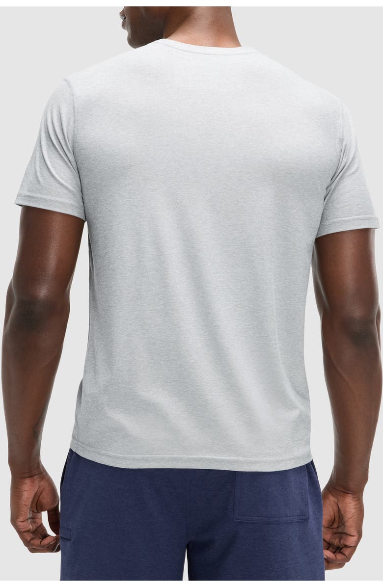 Peloton Dreamblend Set In Short Sleeve, Alternate, color, Light Heather Grey