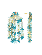 LOTT.gioielli CE SQ Sequin Flower Rain - Aqua Mix
