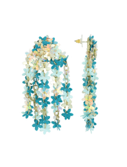LOTT.gioielli CE SQ Sequin Flower Rain - Aqua Mix