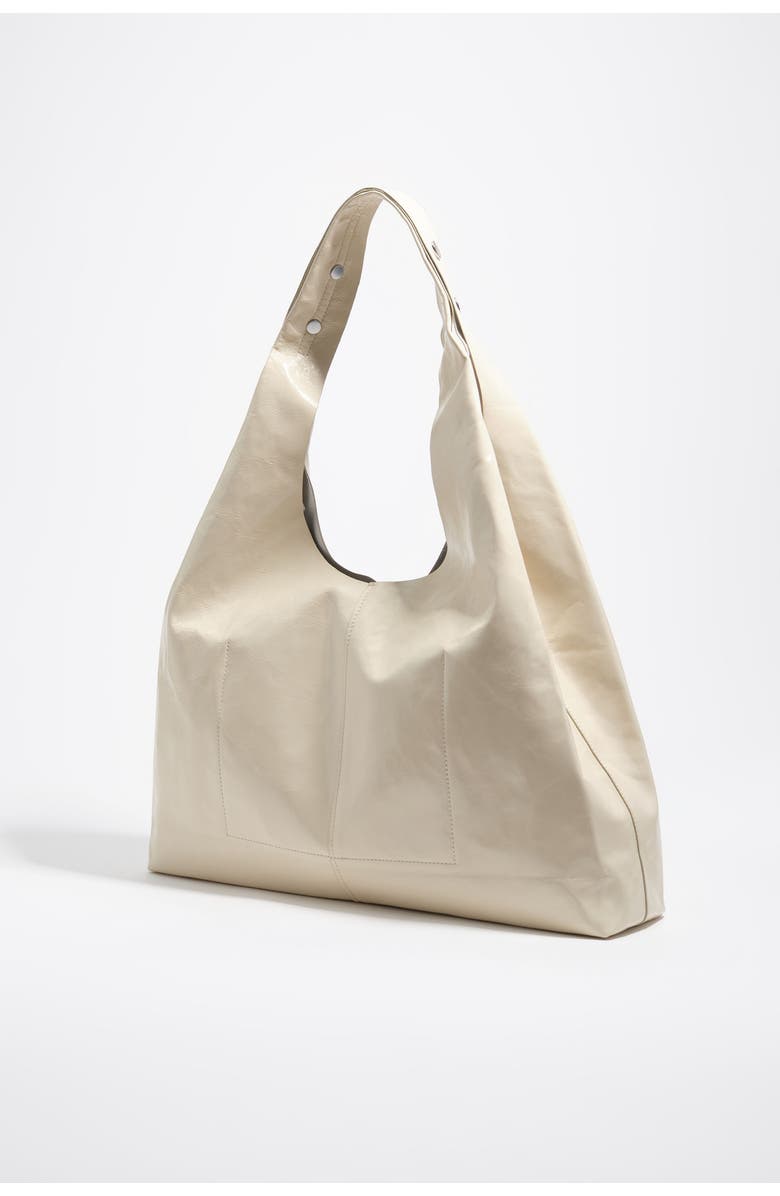 Bimba y Lola Leather Maxi Bikini Paper Bag, Alternate, color,