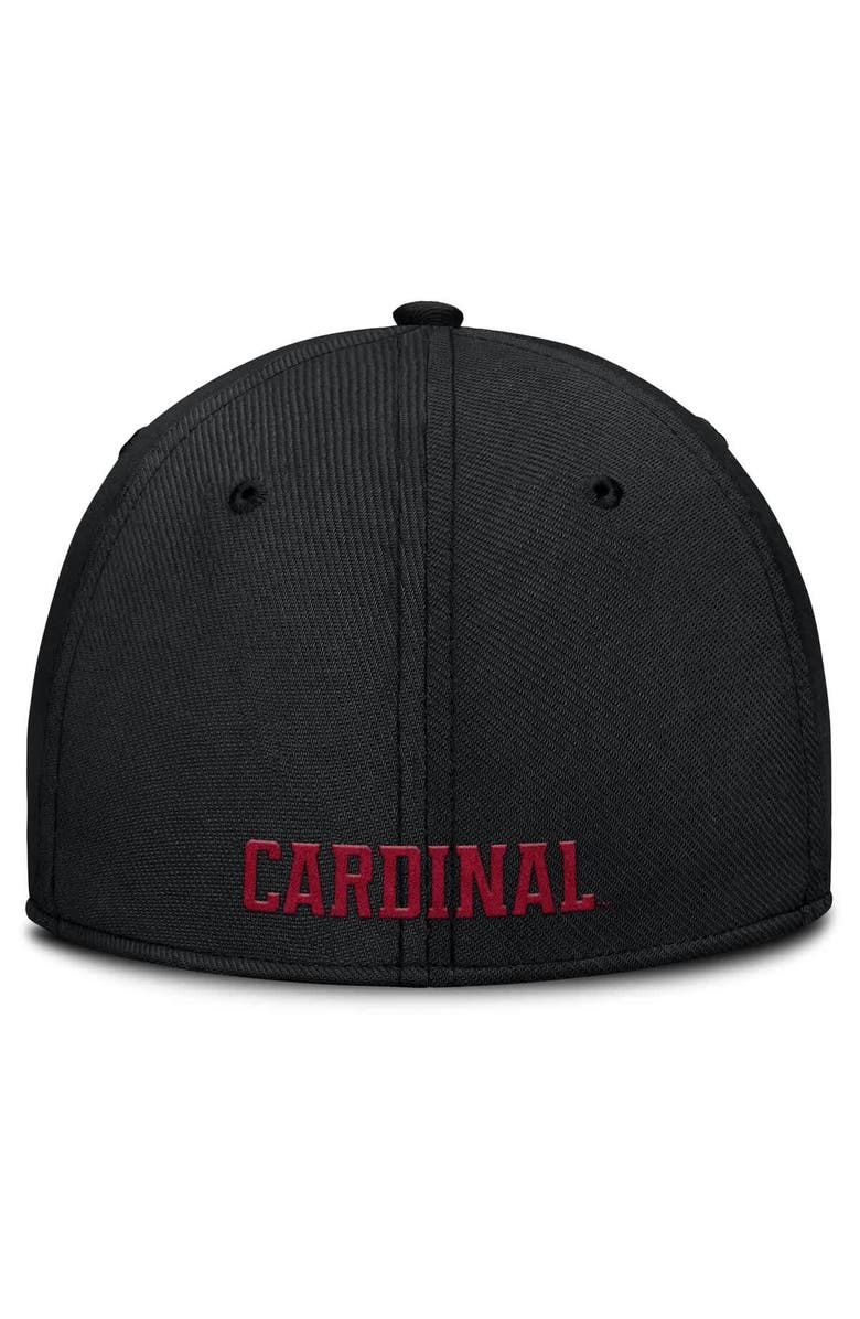 Nike Men's Nike Black Stanford Cardinal 2025 On-Field Rise Performance Flex Hat, Alternate, color, 