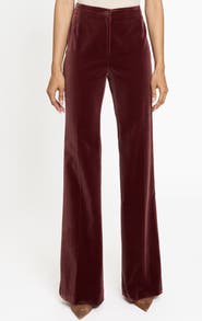 Santorelli Elizabeth Flared Leg Pant in Luxury Velvet