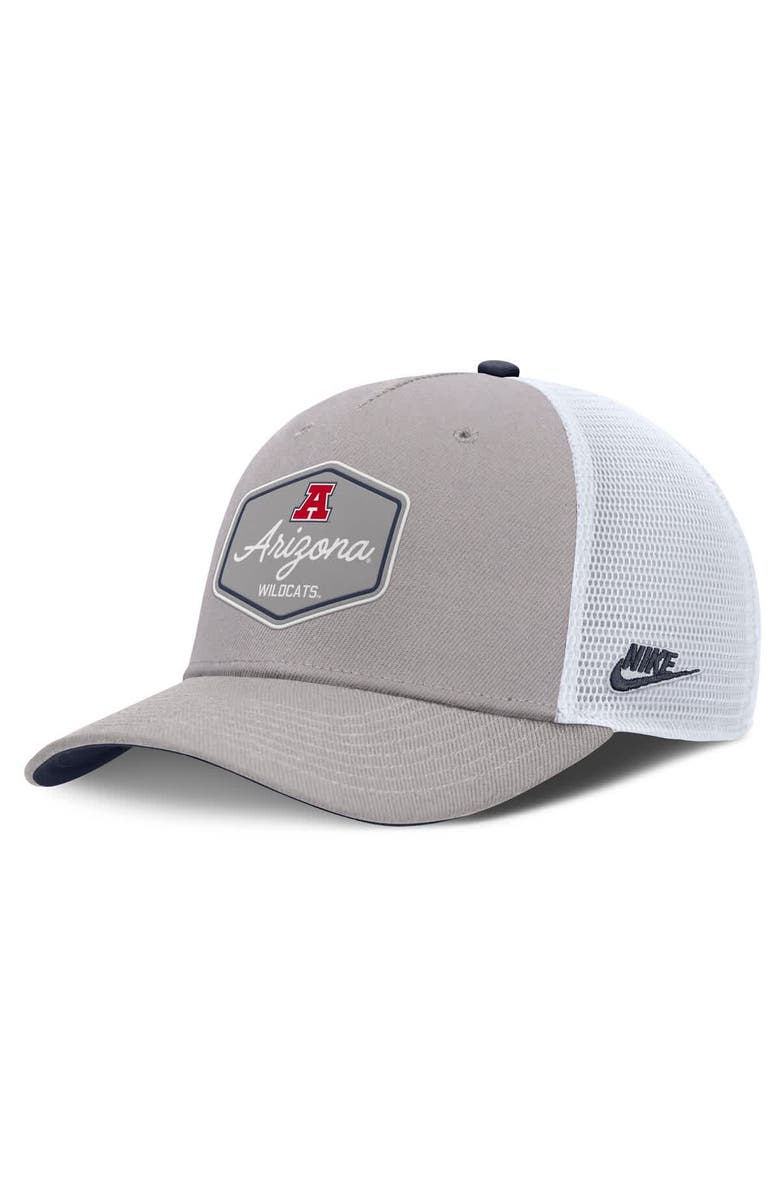 Nike Men's Nike Gray Arizona Wildcats Rise Legacy Adjustable Trucker Hat, Main, color, 