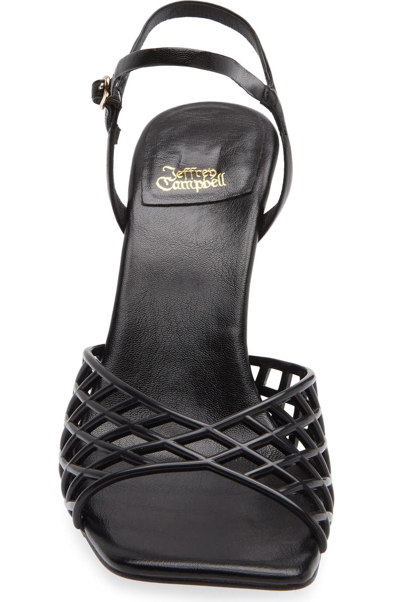 Jeffrey Campbell Bop-It Wedge Sandal, Alternate, color, Black