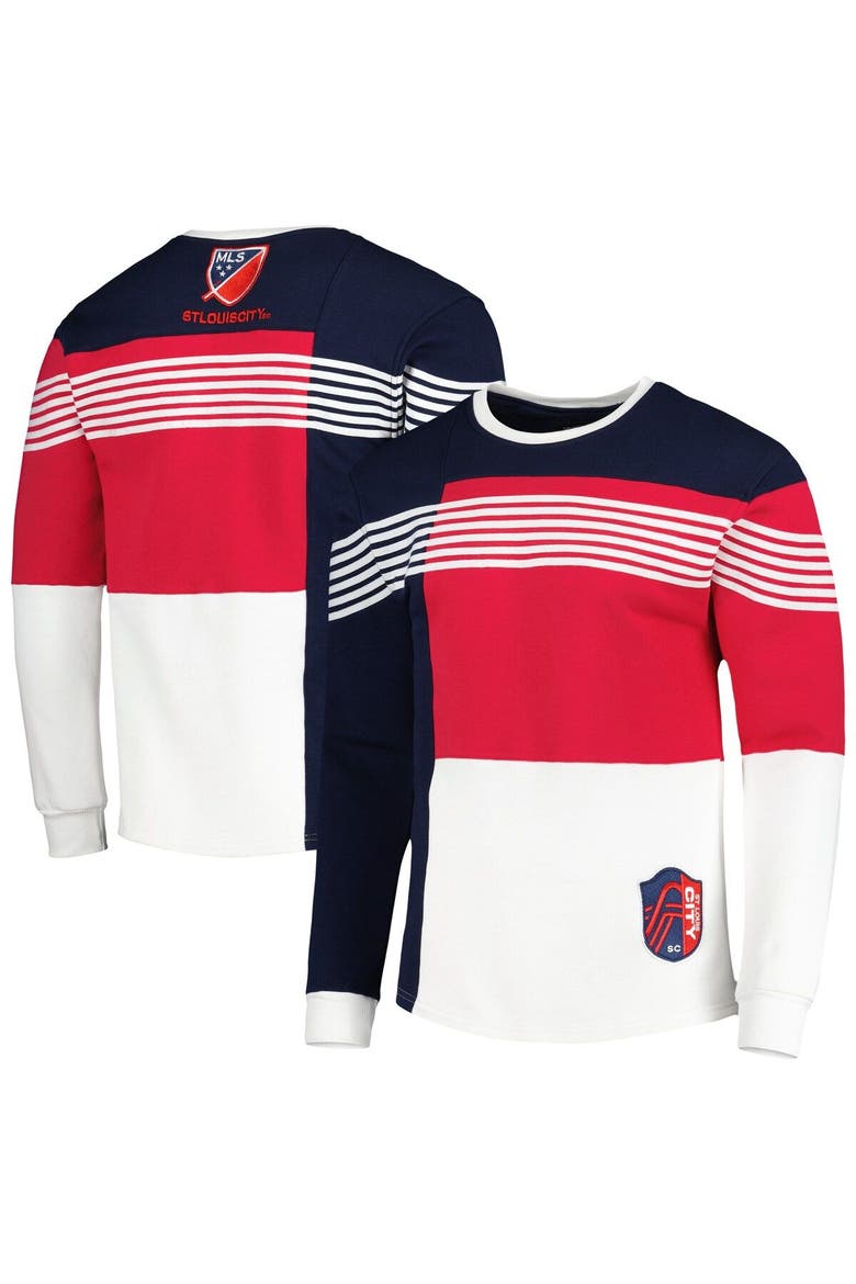 Men's Navy St. Louis City SC Logo Pullover Sweatshirt, Main, color, Navy