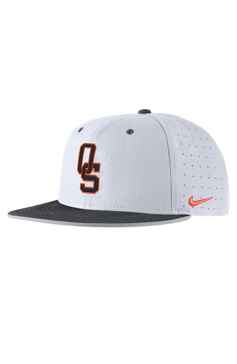 Nike Men's Nike White Oklahoma State Cowboys 2025 On-Field True Performance Baseball Fitted Hat, Main, color, White