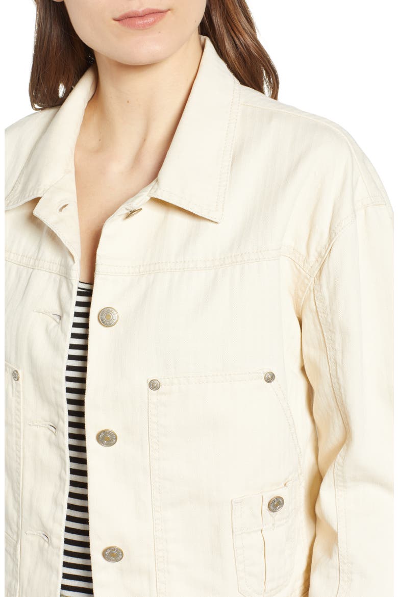 Nattie Workwear Jacket, Alternate, color, ALABASTER