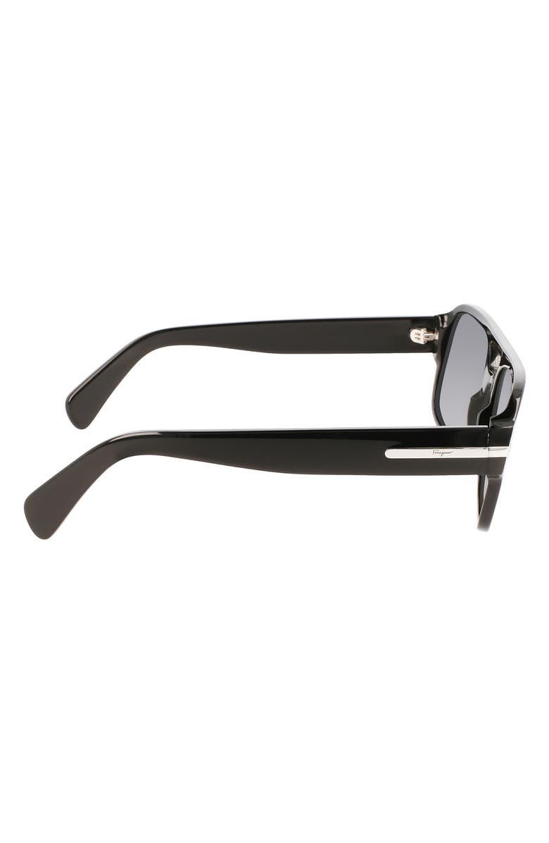 FERRAGAMO 58mm Navigator Sunglasses, Alternate, color, 