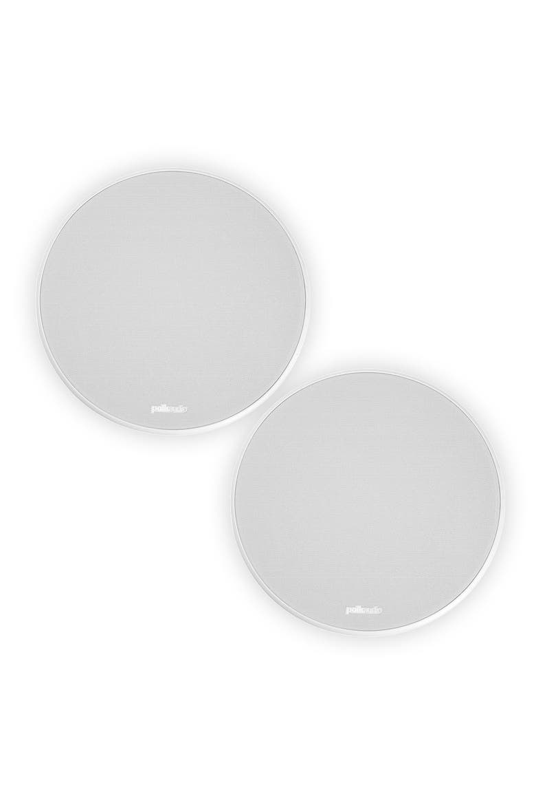 80F/X-RT Vanishing 8" In-Ceiling Speakers - Pair, Alternate, color, White