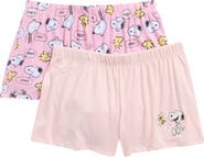 PEANUTS ® 2-Pack Assorted Pajama Shorts