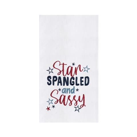 Star Spangled And Sassy 4th of July Kitchen Towel