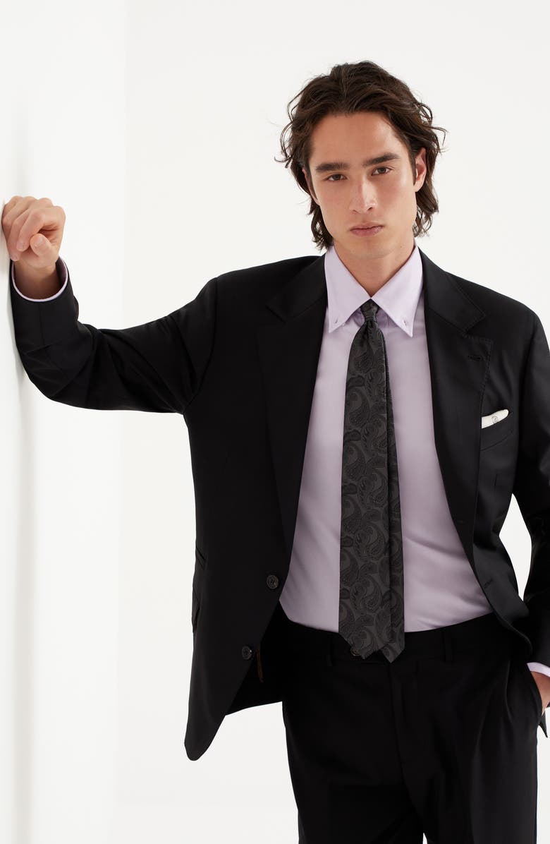 Brunello Cucinelli Super 150s virgin wool four season batavia twill blazer, Alternate, color,