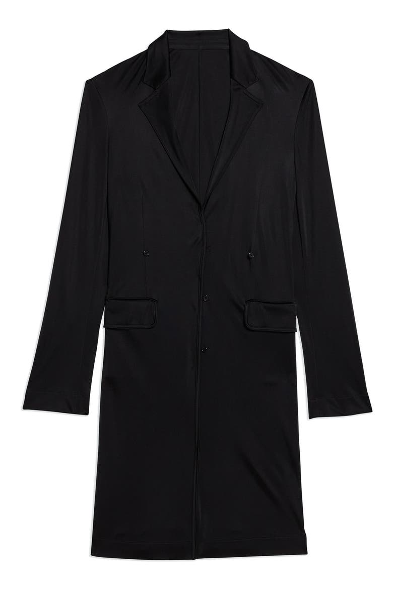 Long Fluid Jacket, Alternate, color, BLK