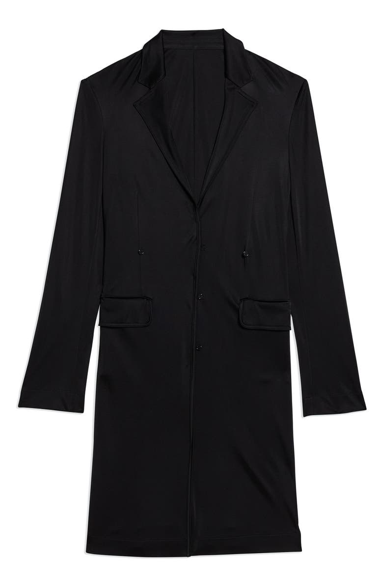 Helmut Lang Long Fluid Jacket, Alternate, color, Black