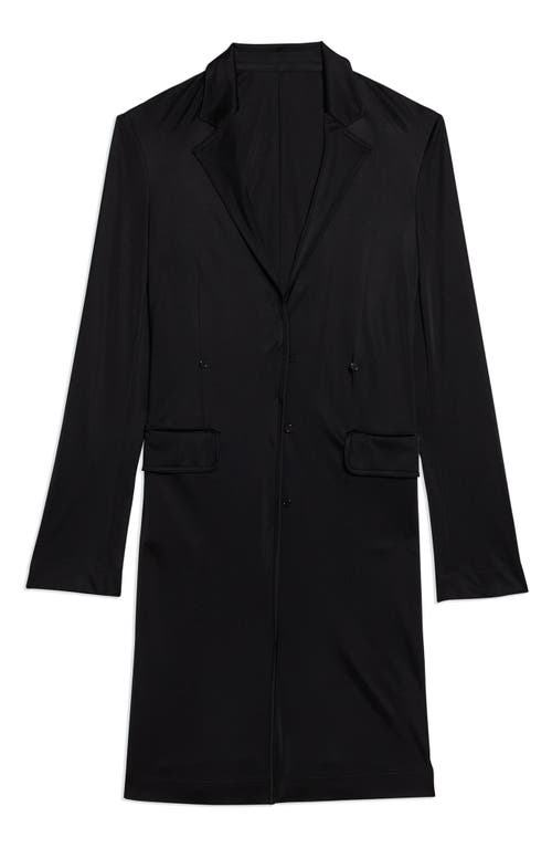 Helmut Lang Long Fluid Jacket In Black
