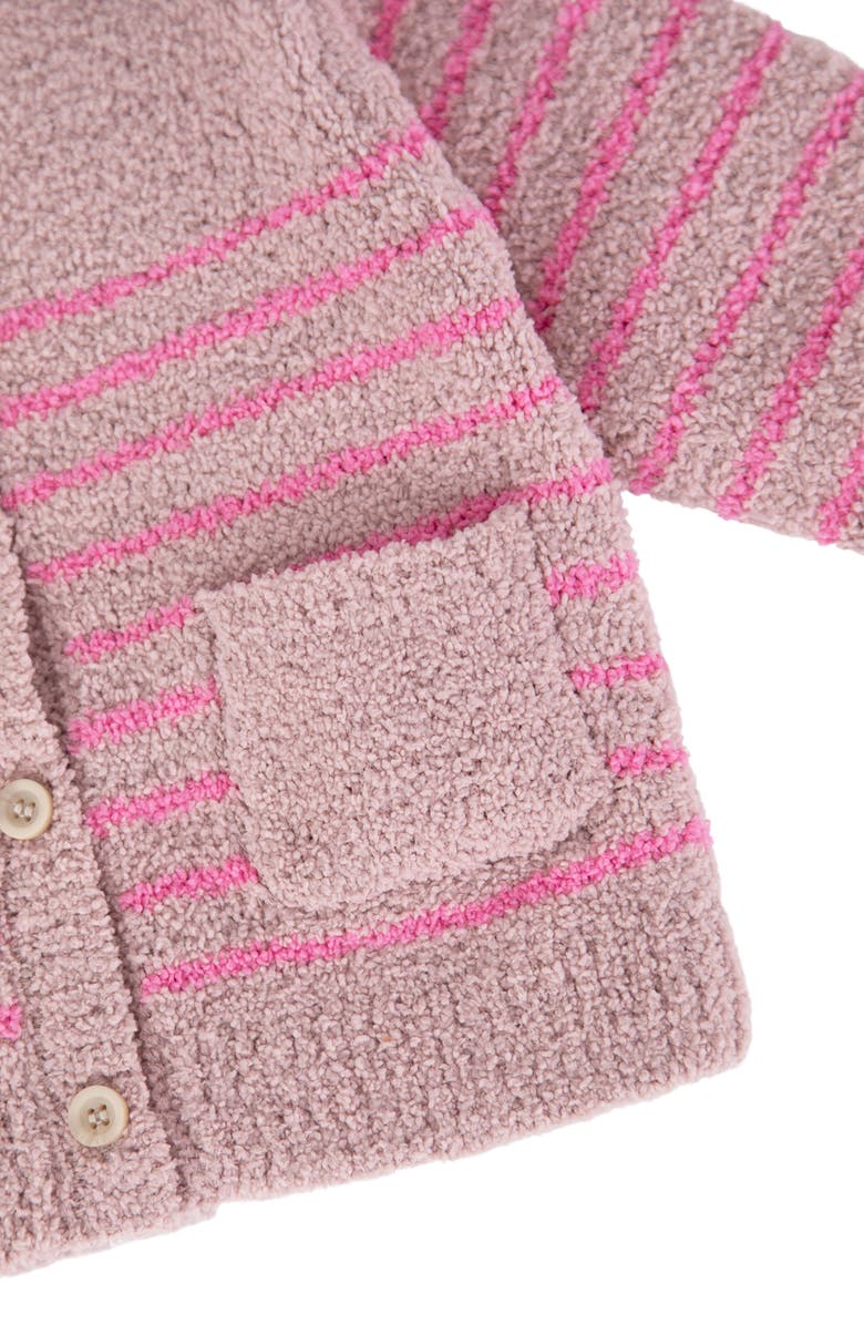 7 A.M. Enfant Stripe Chenille Recycled Polyester Tank Top & Cardigan Set, Alternate, color, 