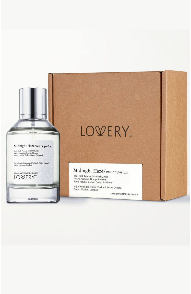 Lovery Midnight Haze Eau de Parfum Spray, Made in France, 3.4 oz, Alternate, color, Silver, White, Cream, Black