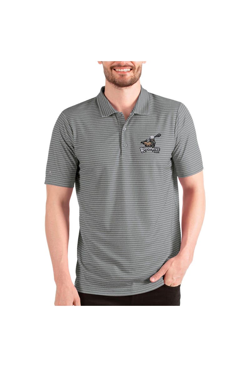 Men's Antigua Heathered Gray/White Calgary Roughnecks Esteem Polo, Main, color, Heather Gray