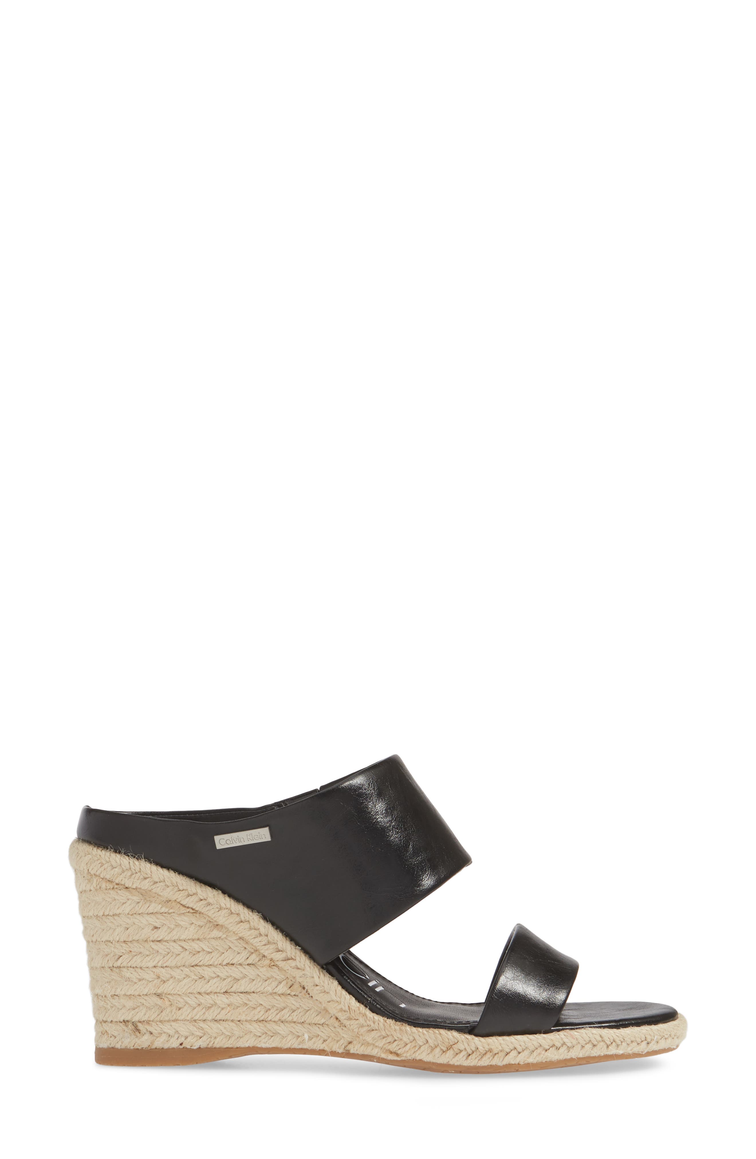 Calvin Klein Brooke Espadrille Wedge Sandal, Alternate, color, 
