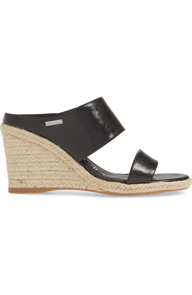 Calvin Klein Brooke Espadrille Wedge Sandal, Alternate, color,