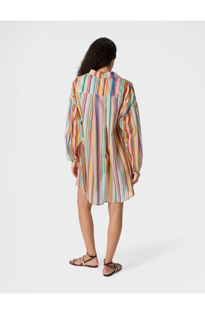 Missoni Shirt In Cotton And Silk With Zigzag Pattern, Alternate, color, Multicoloured