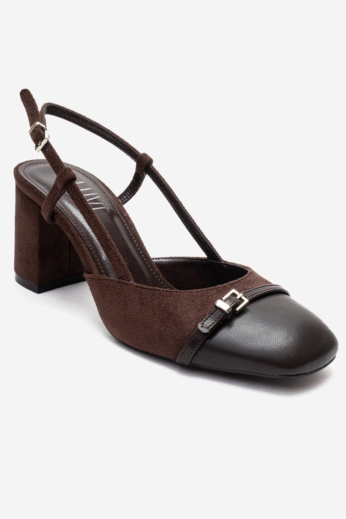 Desia Slingback Round Toe Pump, Alternate, color, Brown Suede