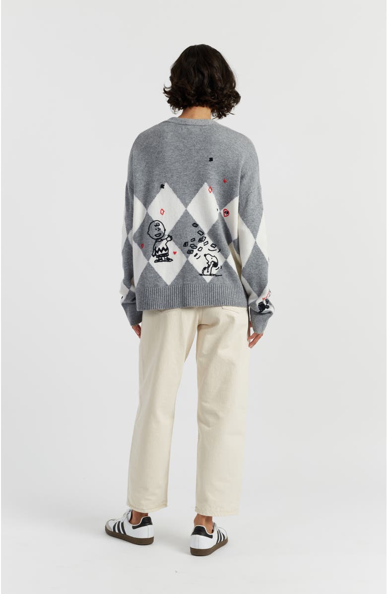 Chinti & Parker Wool Cashmere Peanuts Poker Cardigan, Alternate, color,