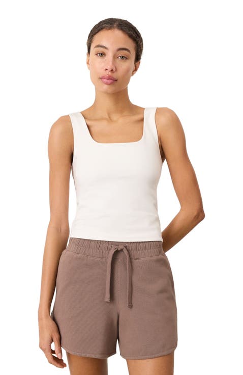On The Go-To Square Neck Tank Made With Organic Cotton