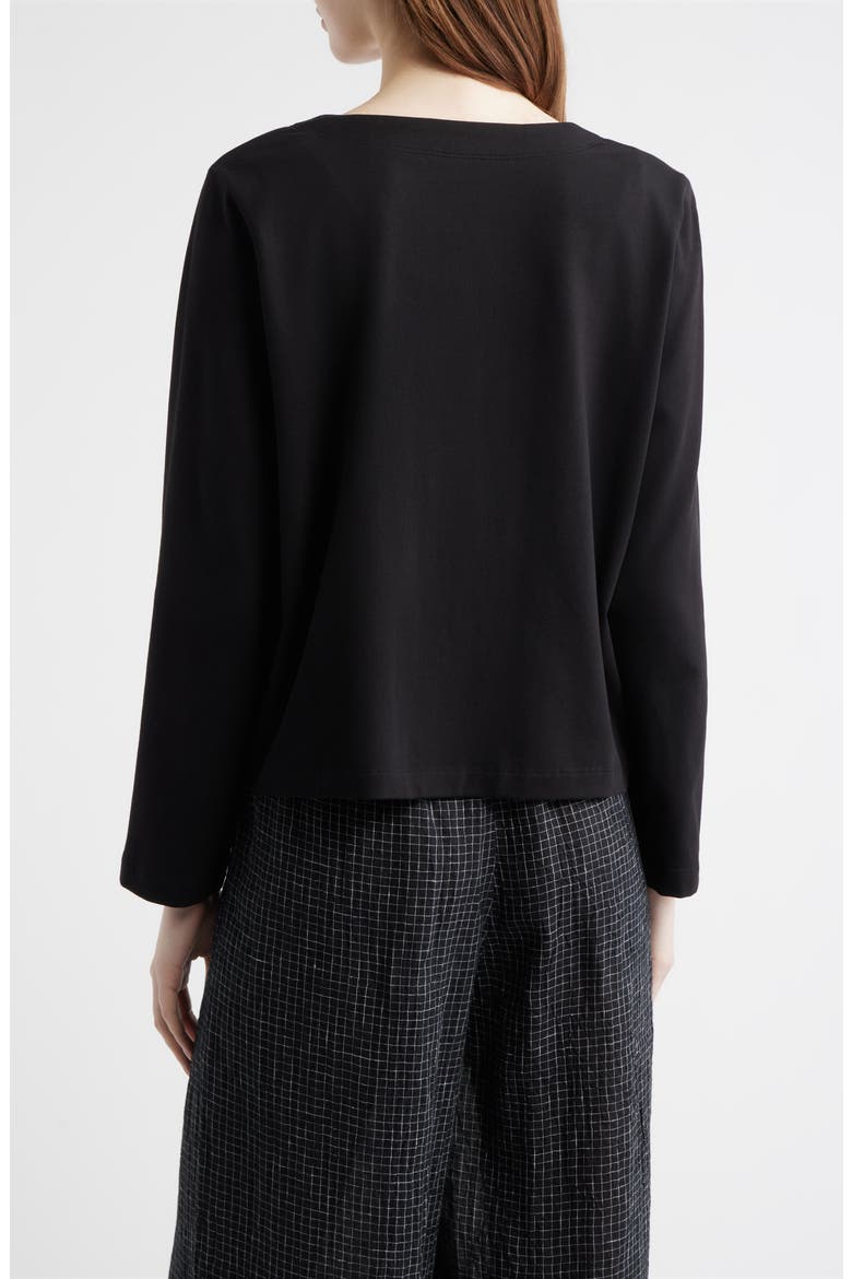 Stretch Organic Cotton Jacket, Alternate, color, BLACK