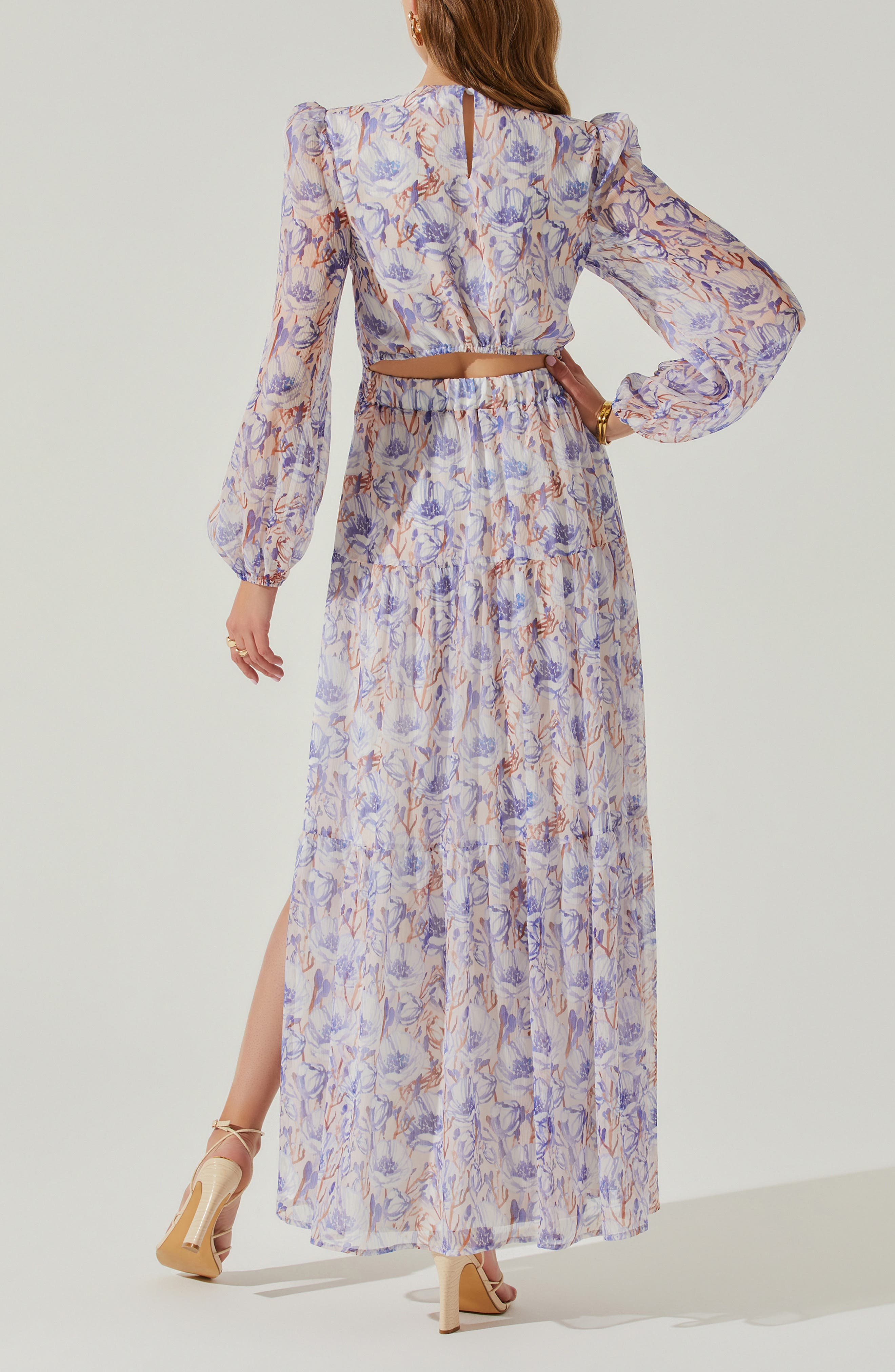 seona floral long sleeve maxi dress Seona Floral Long Sleeve Maxi Dress (Women)