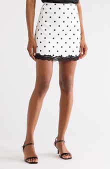 EDIT by JASON WU Polka Dot Slip Miniskirt