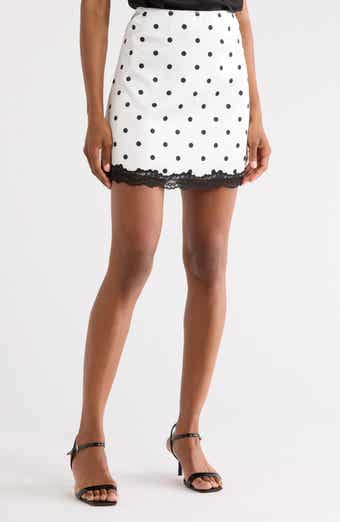 EDIT by JASON WU Polka Dot Slip Miniskirt