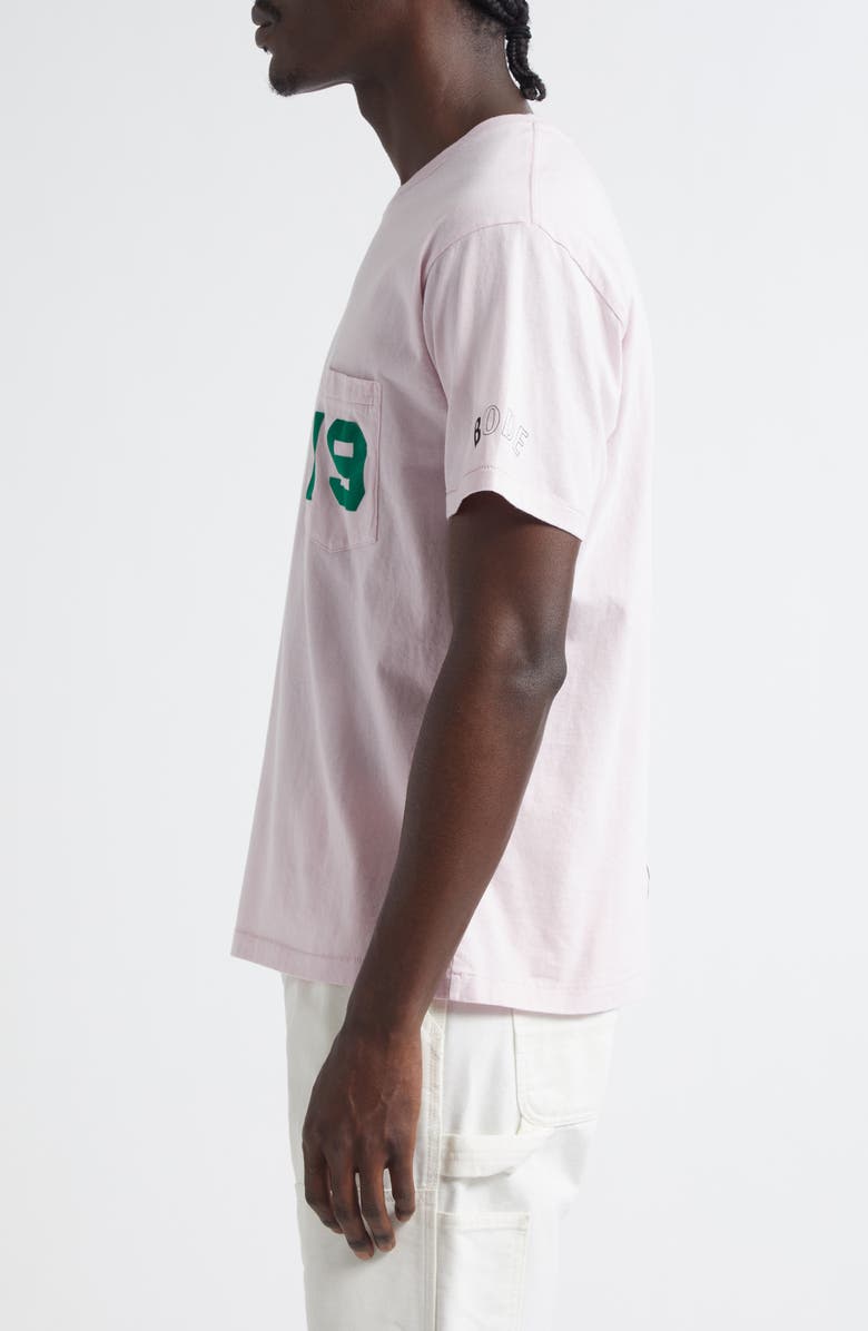 Bode Cobra Graphic Pocket T-Shirt, Alternate, color, Pink