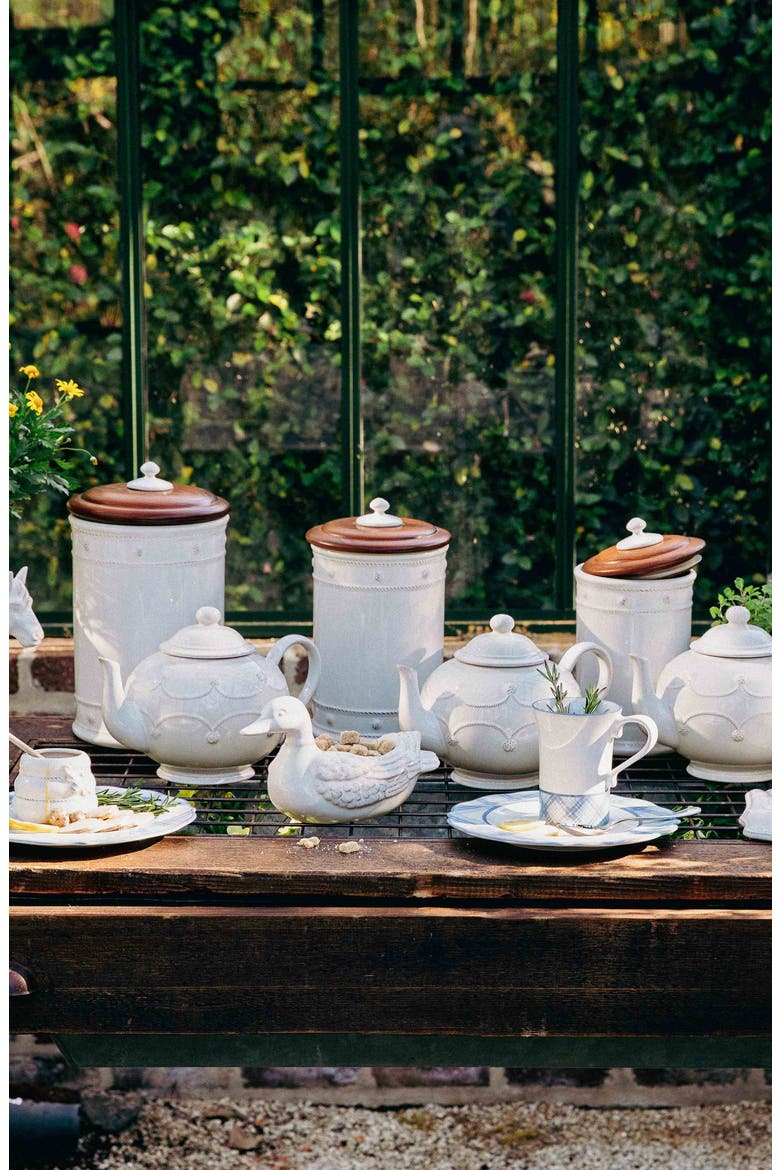 Berry & Thread Whitewash Ceramic Canister, Alternate, color, WHITEWASH
