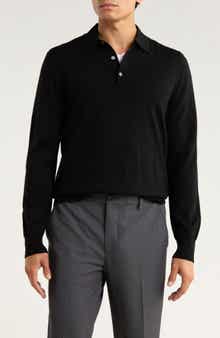 Brooks Brothers Swift Merino Wool Long Sleeve Polo