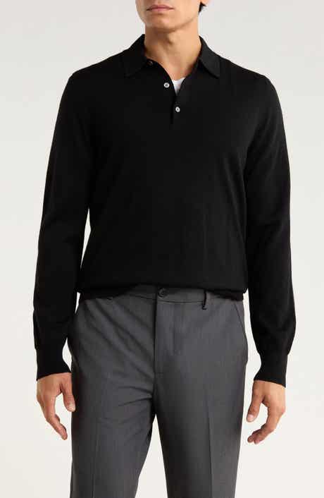 Brooks Brothers Swift Merino Wool Long Sleeve Polo