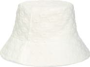 The Accessory Collective Kids' Floral Jacquard Cotton Terry Bucket Hat