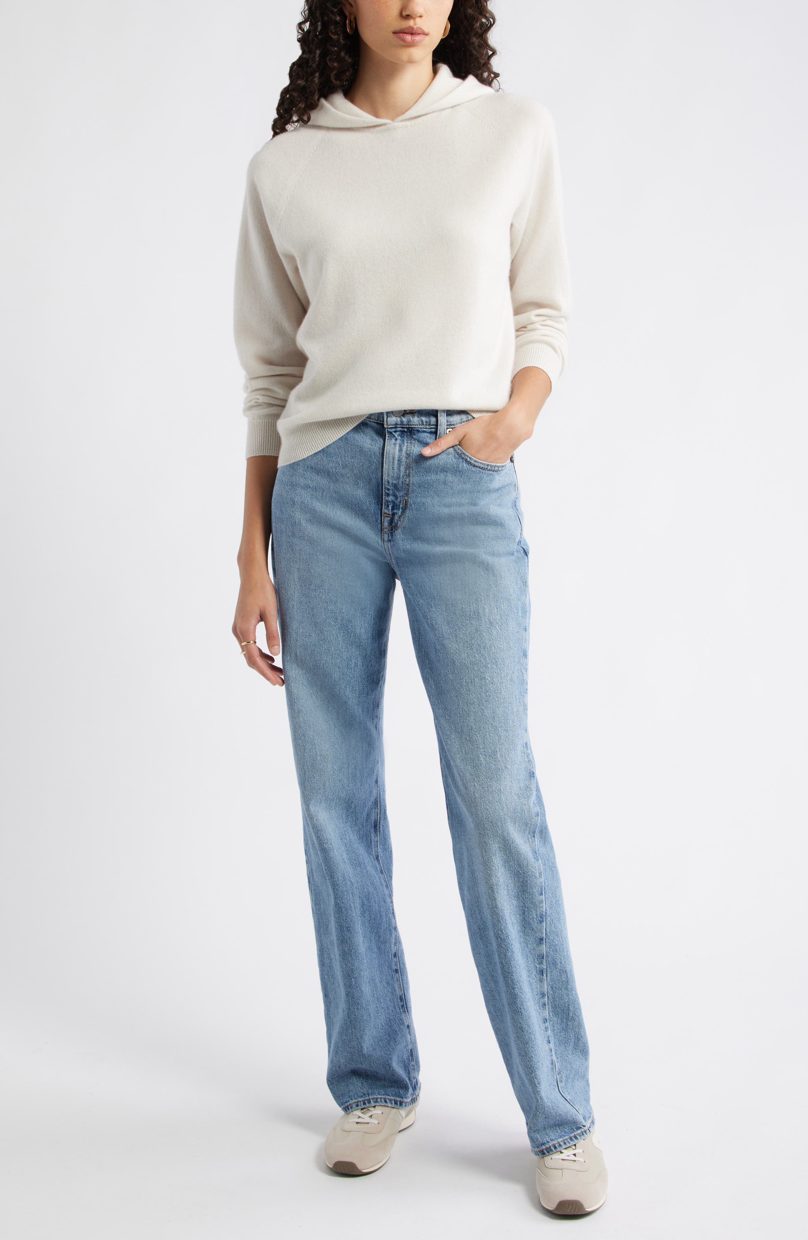 Cashmere Sweater Hoodie - image 2