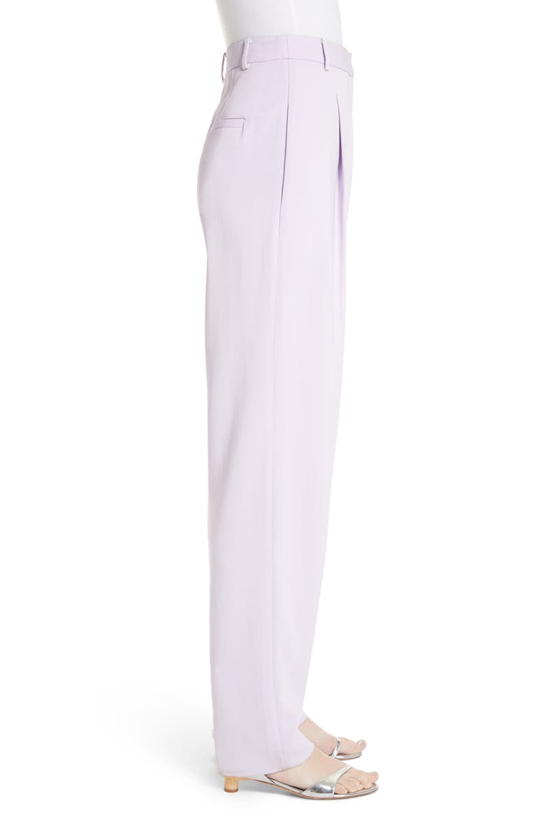 Sculpted Pleat Front Suit Pants, Alternate, color, LAVENDER