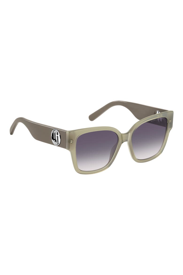 54mm Square Sunglasses, Alternate, color, SAGE/ GREY SHADED
