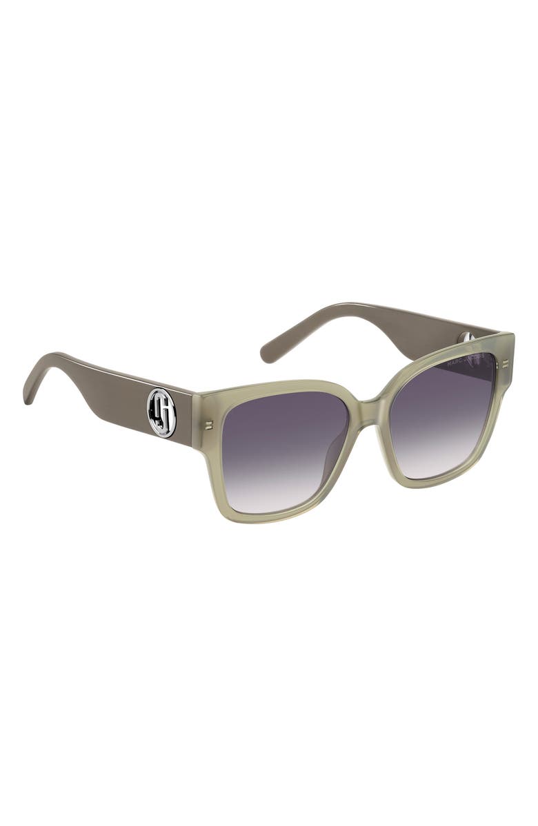Marc Jacobs 54mm Square Sunglasses, Alternate, color, Sage/ Grey Shaded