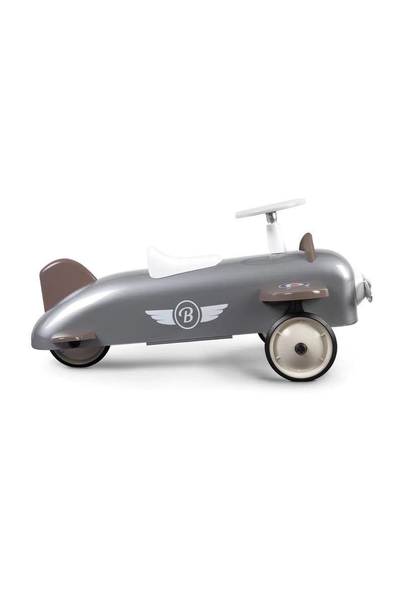 Baghera Speedster Plane Ride-On, Alternate, color, Glossy Metallic Silver