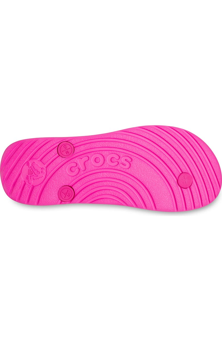 CROCS Gender Inclusive Flip Flop Sandal, Alternate, color, Pink Crush