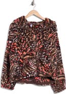 DKNY Printed High-Low Jacket
