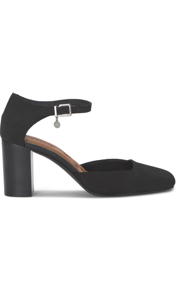 Lucky Brand Kanira Ankle Strap Pump, Alternate, color, Black Leather