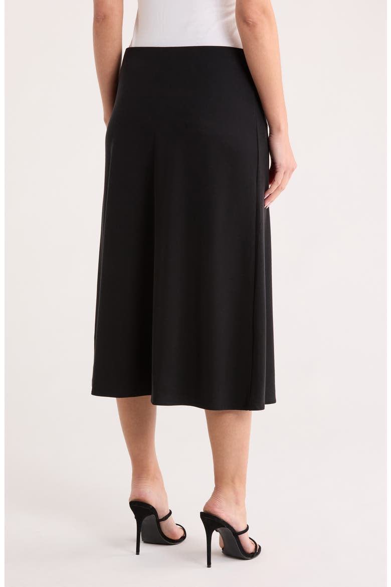 Knit Midi Skirt, Alternate, color, BLACK