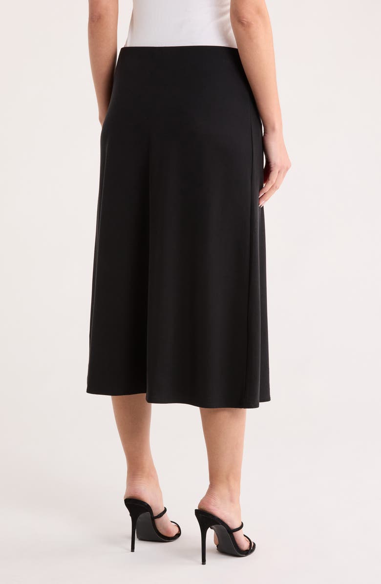 NORDSTROM RACK Knit Midi Skirt, Alternate, color, Black