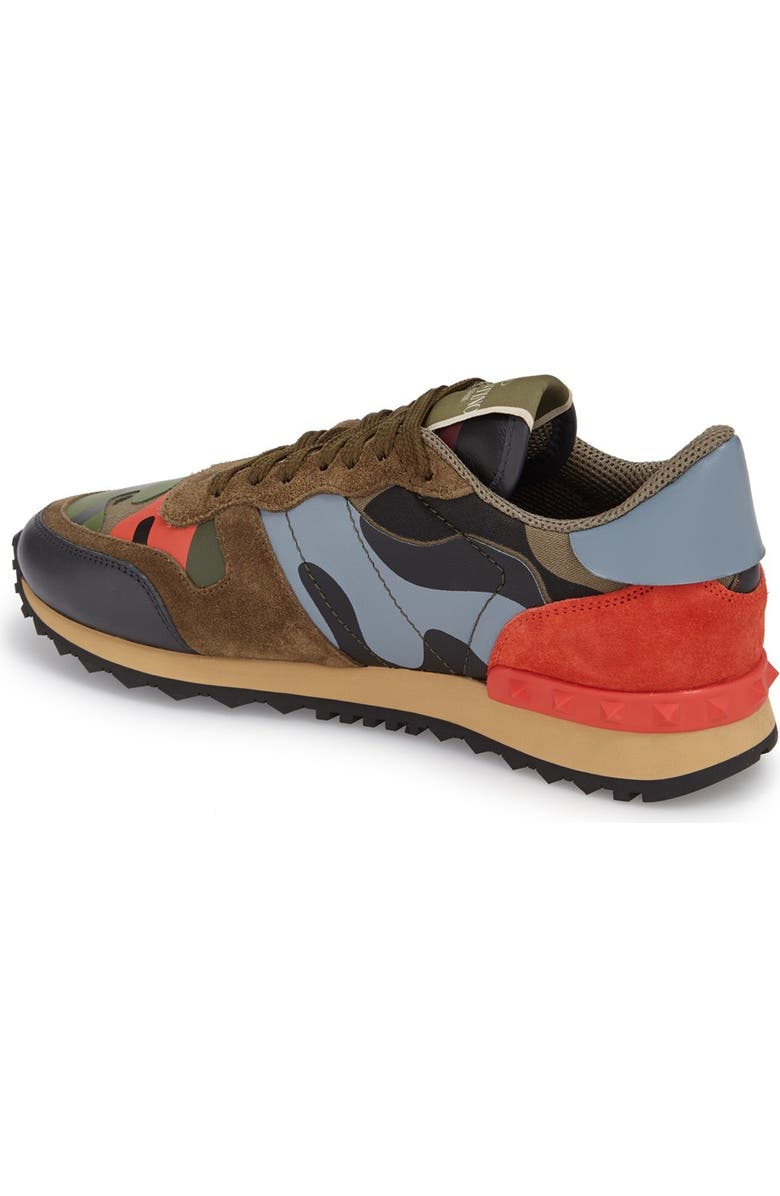 Valentino Garavani Valentino Rockstud Camo Sneaker, Alternate, color,