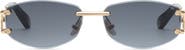PHILIPP PLEIN Rimless Oval Metal Sunglasses Men